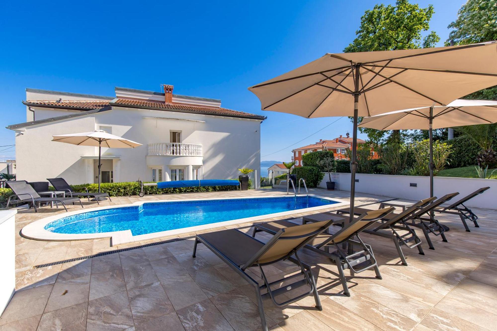 Villa Garden Apartment With Pool Opatija Exterior foto